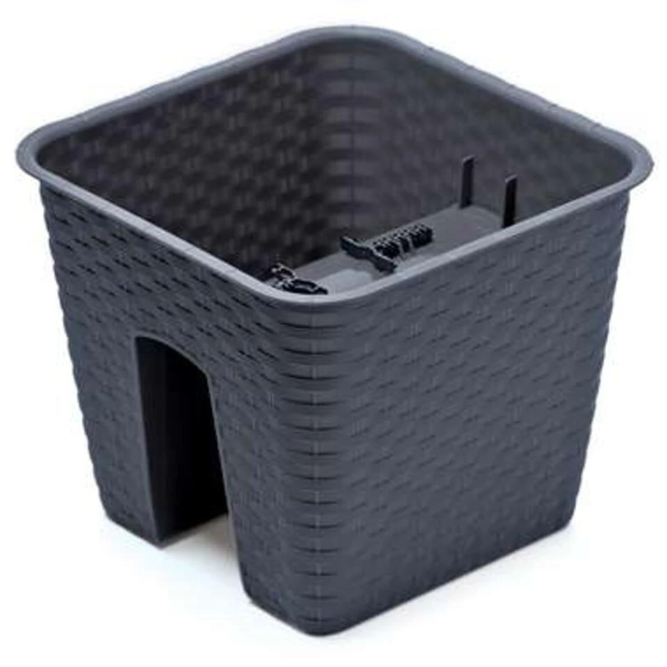 Prosperplast Prosperplats Bloempot Ratolla - Balkon - Antraciet - Kunststof - 8,5 L