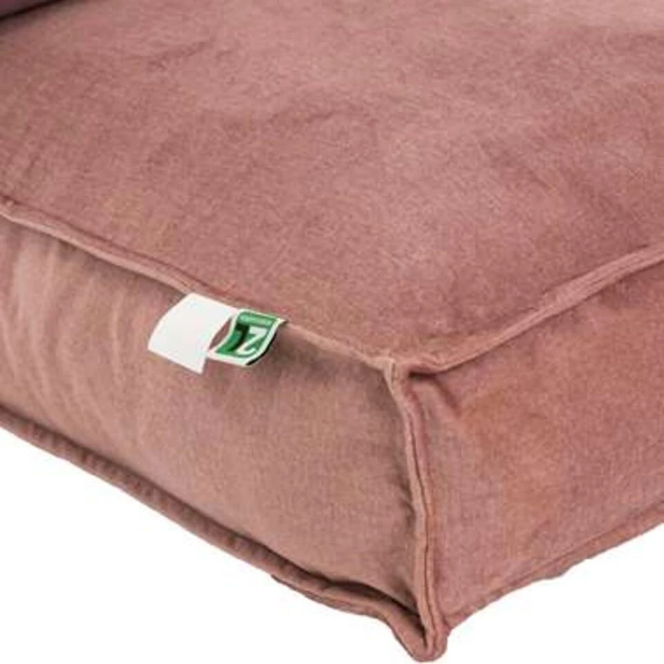 2L Home & Garden Loungeset Kussen Velvet Oud Roze - 60 X 60cm - Afbeelding 3