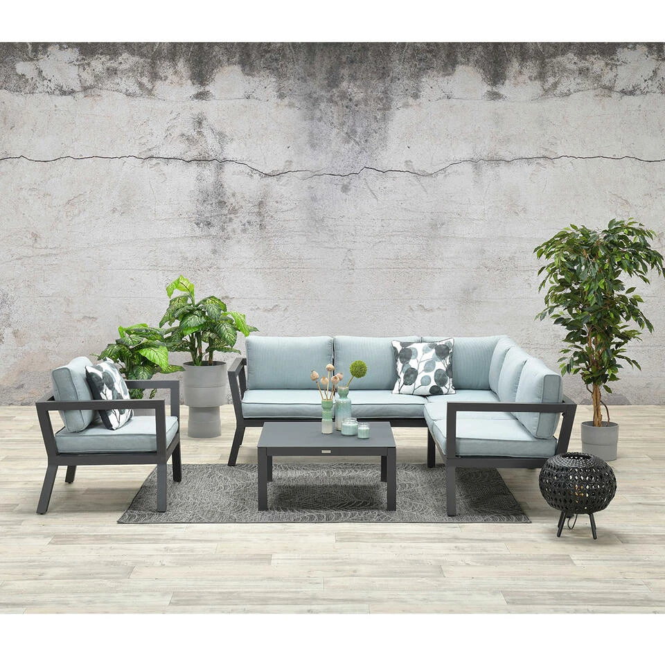 Garden Impressions San Luis Loungestoel - Mint Grijs - Afbeelding 3