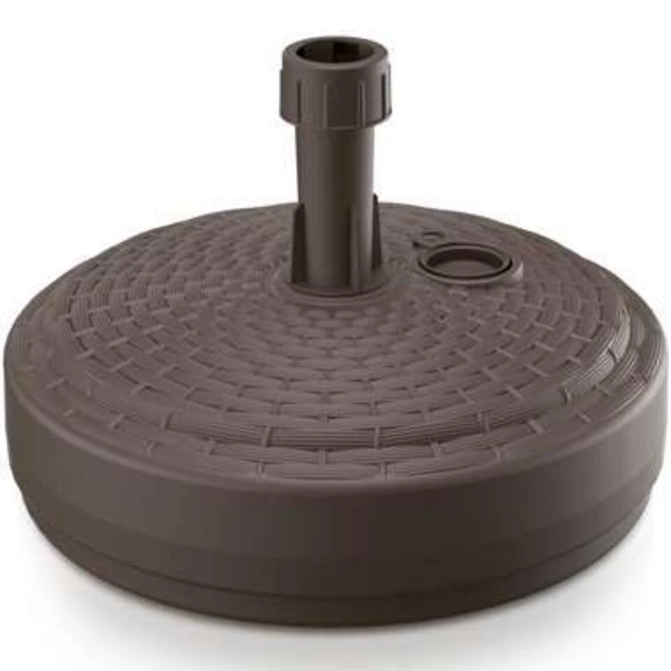 Prosperplast Parasolvoet - Rond - Rotan - Bruin - 10 L - 39 Cm - Afbeelding 2