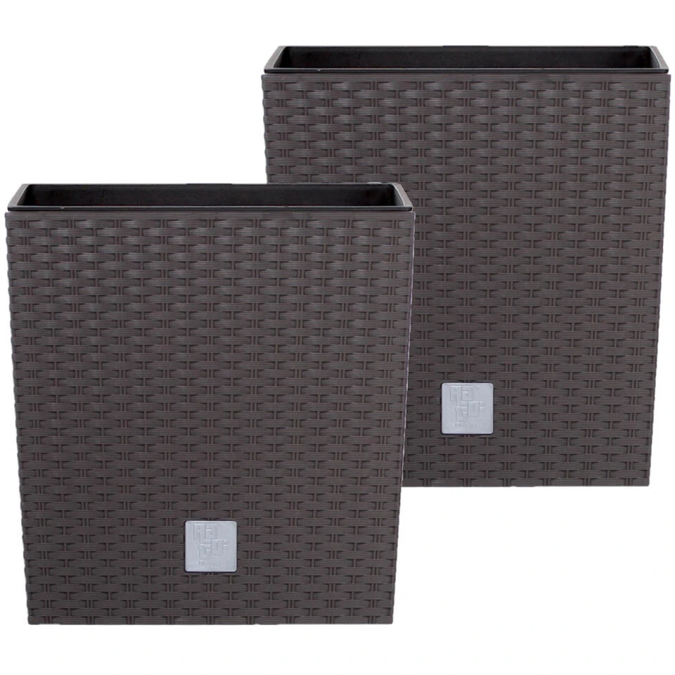 Prosperplast Plantenbak Rato - Bruin - Rotan - Kunststof - 26 Cm - Afbeelding 3