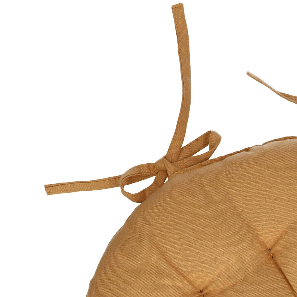 Atmosphera Stoelkussen - Okergeel - Katoen - 38 X 6.5 Cm - Zitkussen - Afbeelding 2