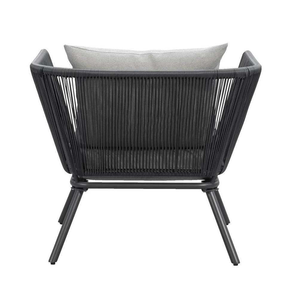 Loungestoel Almeria - Antraciet - 75x89x75 Cm - Afbeelding 4