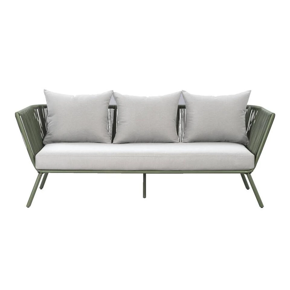 Loungebank Almeria - Olijfgroen - 75x200x75 Cm - Afbeelding 2