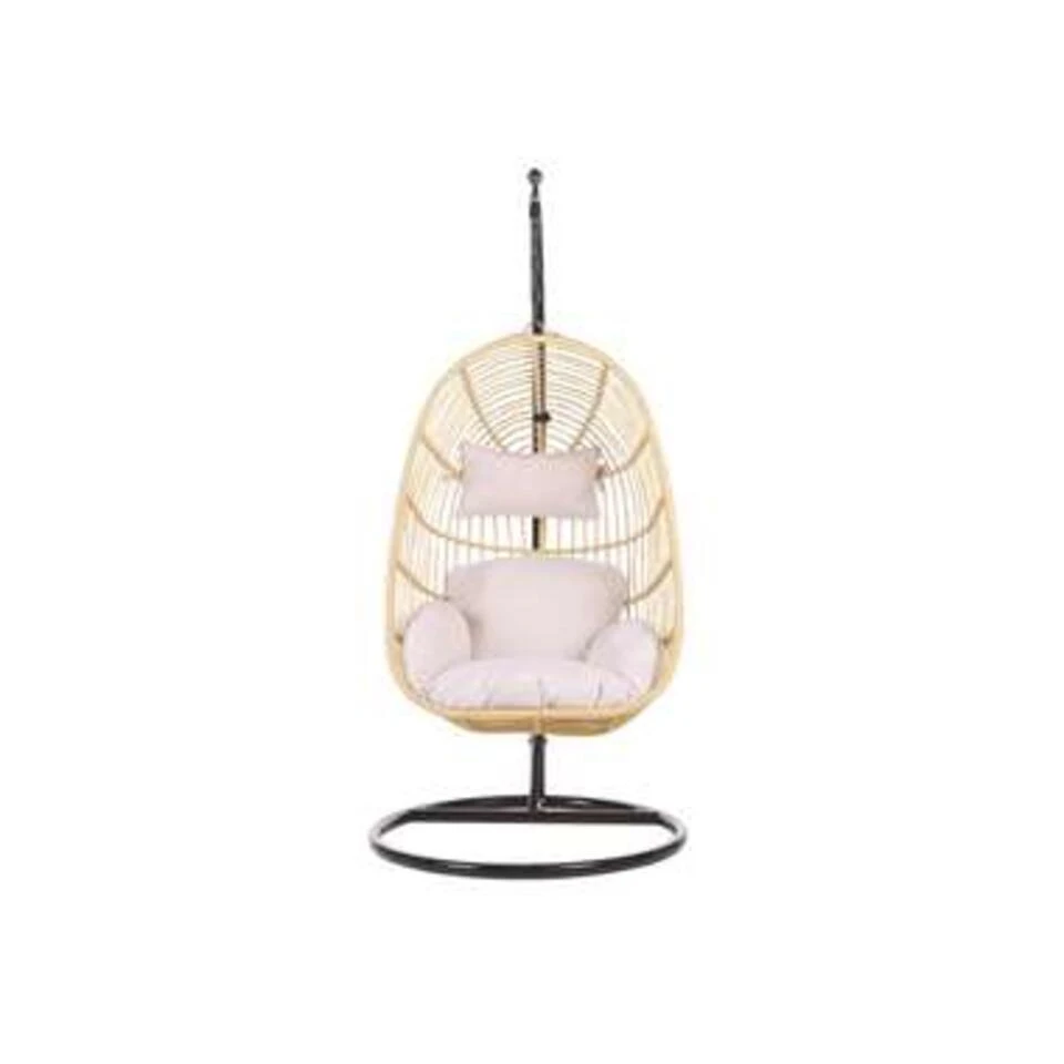 Beliani Hangstoel CASOLI - Natuurlijk Pe Rotan - Afbeelding 3