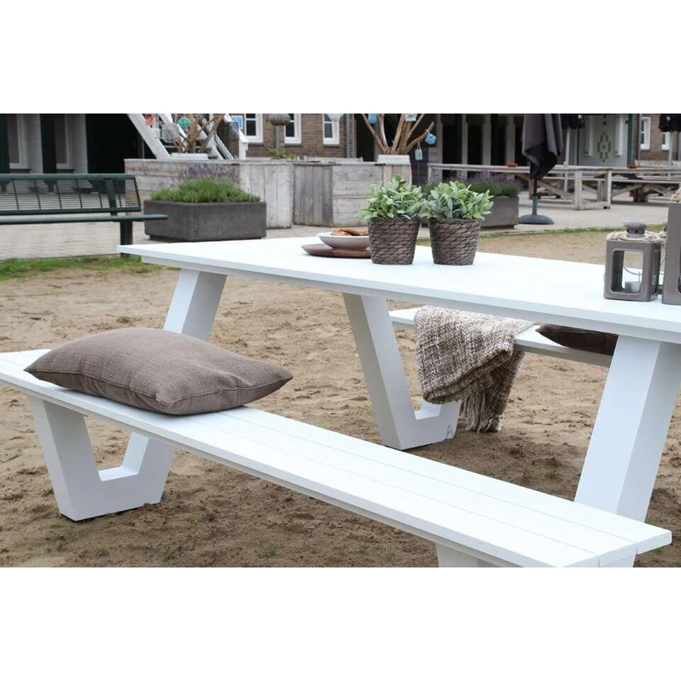 Picknicktafel Breeze - Wit - 20x187x76 Cm - Afbeelding 3