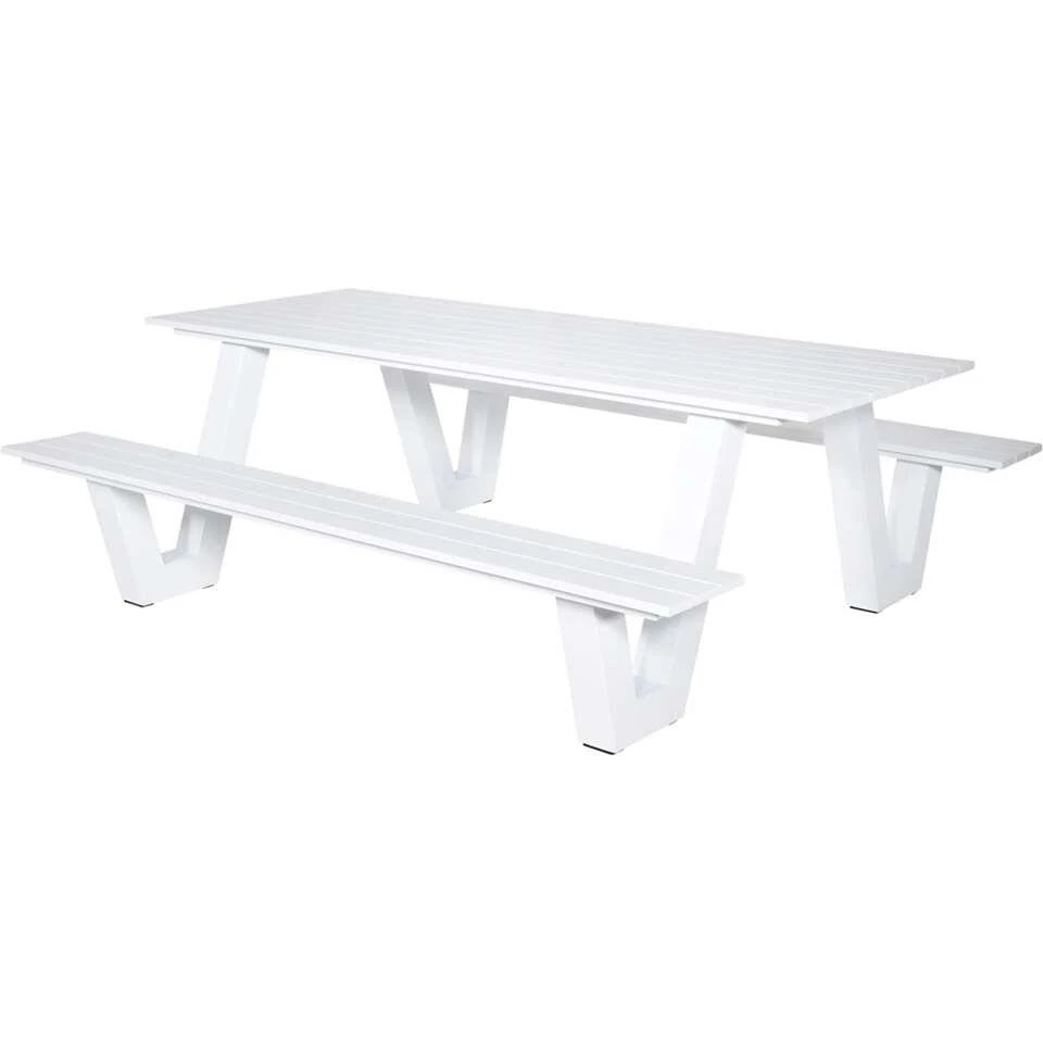 Picknicktafel Breeze - Wit - 20x187x76 Cm