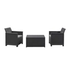 Keter Loungeset Emma Met Opbergbox - Grijs - 3-delig