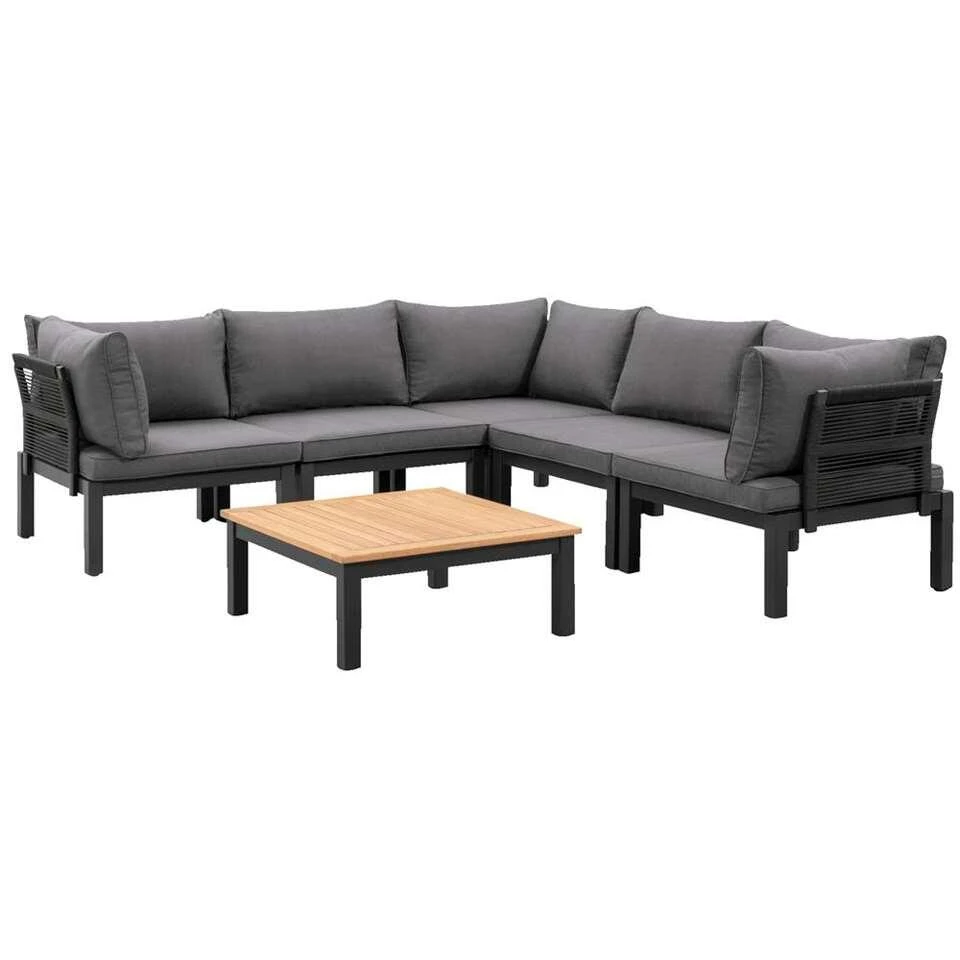 Le Sud Modulaire Loungeset Ardeche V1 - Grijs - 6-delig - Afbeelding 3