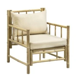 Loungestoel Tarifa - Crème - Incl. Kussens - 82x66x75 Cm