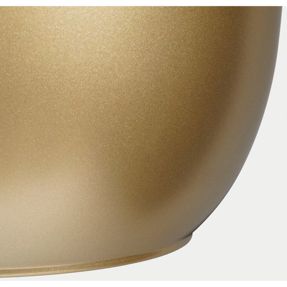 Mica Decorations Bloempot - Goud - Glanzend - Keramiek - 31 X 28 Cm - Afbeelding 3