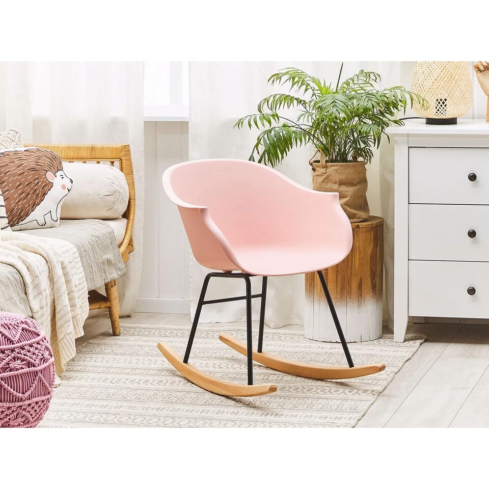 Beliani Schommelstoel HARMONY - Roze Polypropyleen - Afbeelding 2