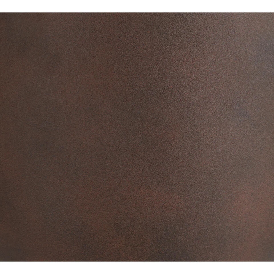 Mega Collections Plantenpot/bloempot - Kunststof - Roest Bruin - D36 Cm - Afbeelding 2