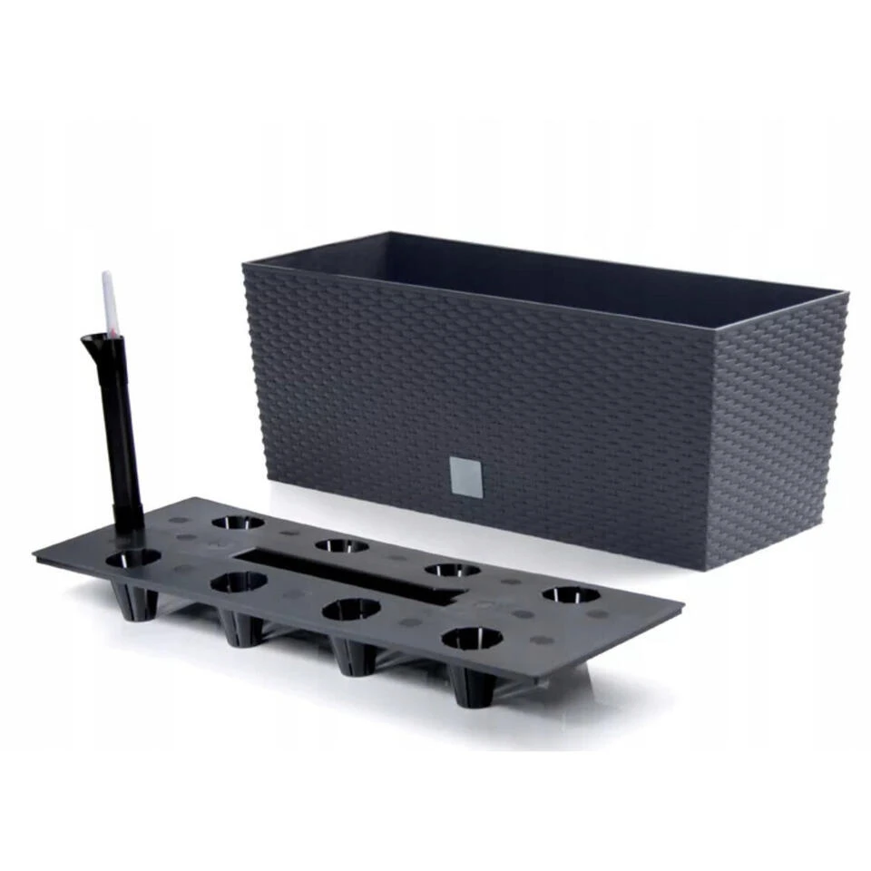 Prosperplast Plantenbak Rato - Antraciet - 17 L - 51 X 19 X 18 Cm - Afbeelding 2