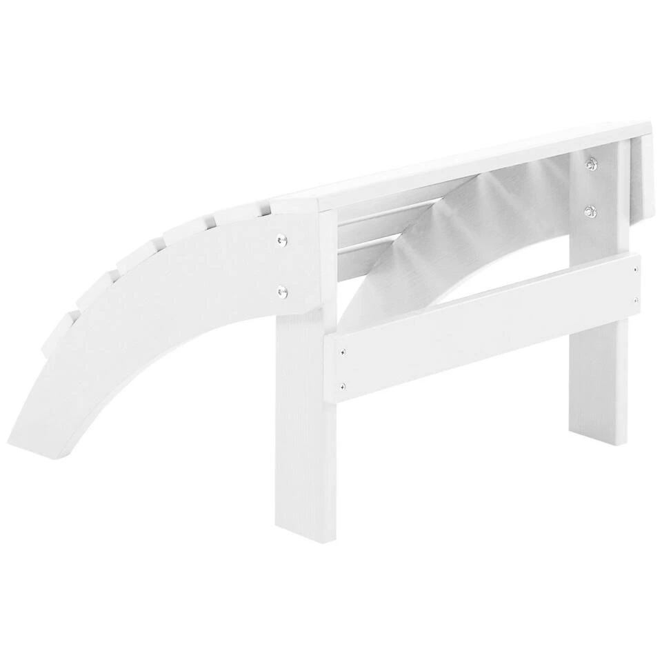 Beliani Voetenbankje ADIRONDACK - Wit Kunsthout - Afbeelding 4